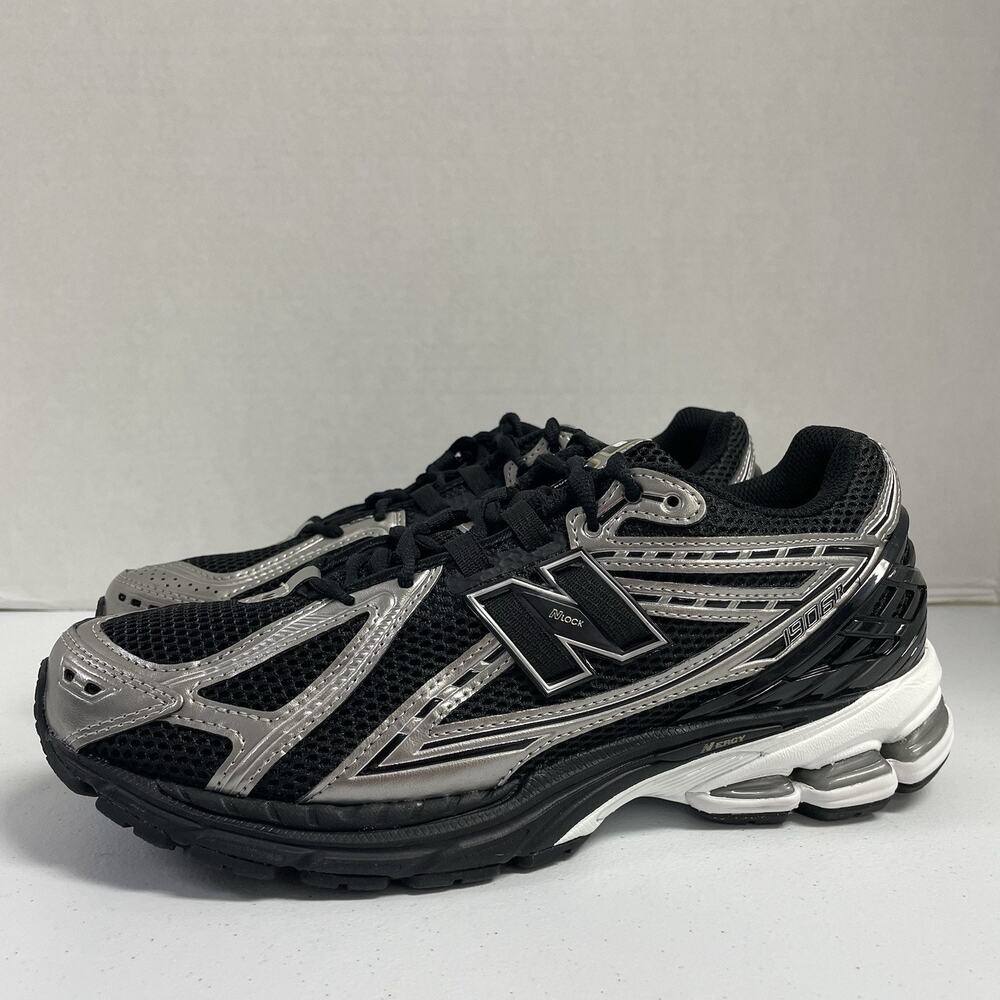 New Balance 1906R Black Grey White U1906RCF Size 10 Mesh Runner Silver Workout